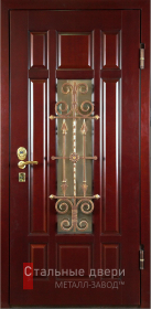Стальная дверь Парадная дверь №355 с отделкой Массив дуба