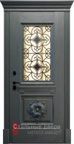 Входные двери МДФ в Боровске «Двери МДФ со стеклом»