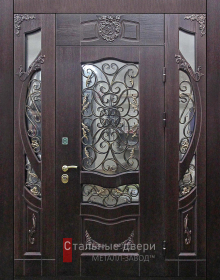 Стальная дверь Парадная дверь №365 с отделкой Массив дуба