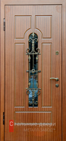 Стальная дверь Дверь с ковкой №19 с отделкой МДФ ПВХ